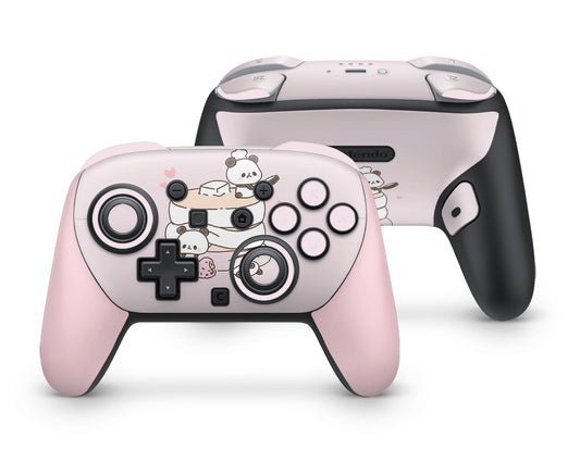 Lux Skins Nintendo Switch 2 Pro Controller Cute Panda PancakesSkins - Art Animals Skin
