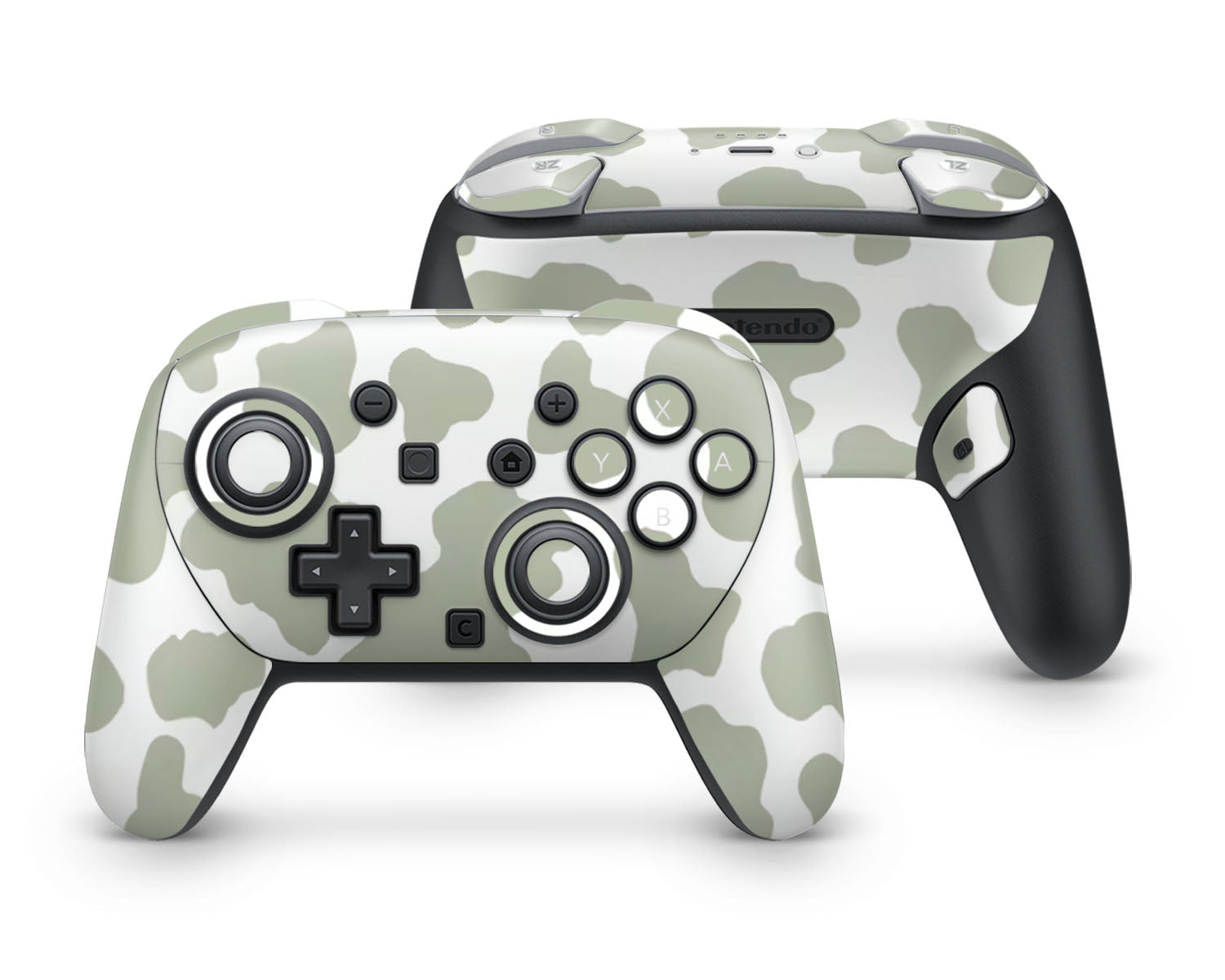 Sage Cow Pattern Nintendo Switch 2 Pro Controller Skin – Lux Skins Official