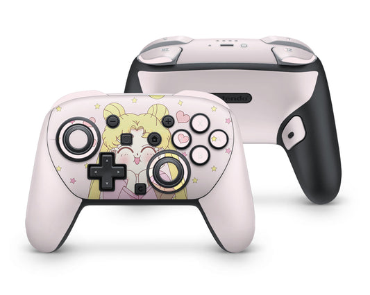Lux Skins Nintendo Switch 2 Pro Controller Sailor Moon StarsSkins - Pop Culture Sailor Moon Skin