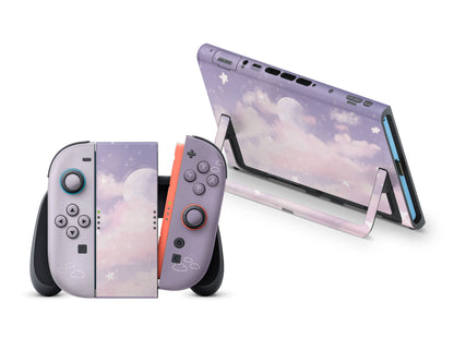 Purple Clouds Nintendo Switch 2 Skin