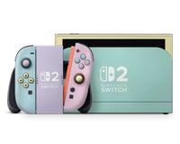 Seafoam Retro 80s Pastel Blocking Nintendo Switch 2 Skin