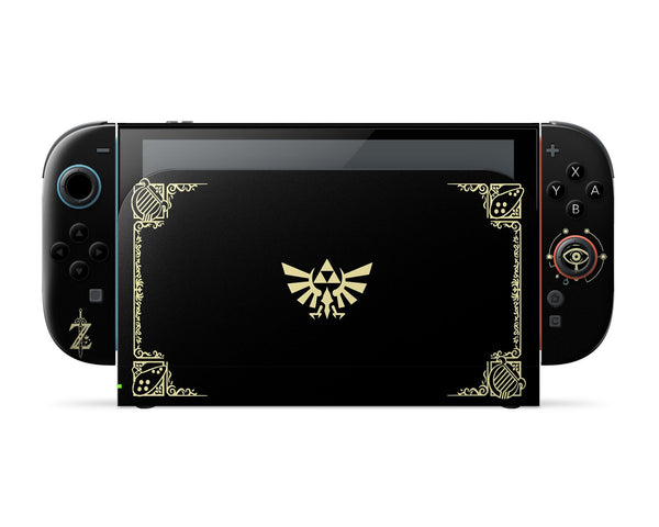 Zelda Hyrule Warriors Black Nintendo Switch 2 Skin – Lux Skins