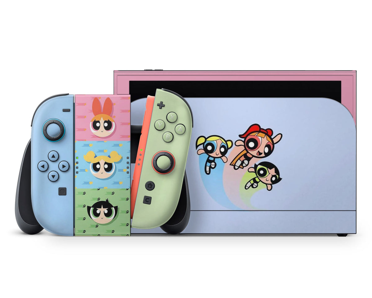 Powerpuff Girls Pastel Blue Nintendo Switch 2 Skin Lux Skins Official powerpuff-girls-pastel-blue-nintendo-switch-2-skin-lux-skins-official