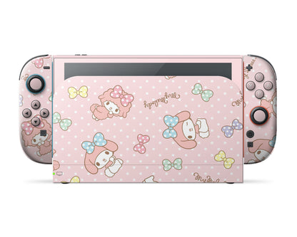 Lux Skins Nintendo Switch 2 My Melody Pink Classic no logo Skins - Pop culture Sanrio Skin