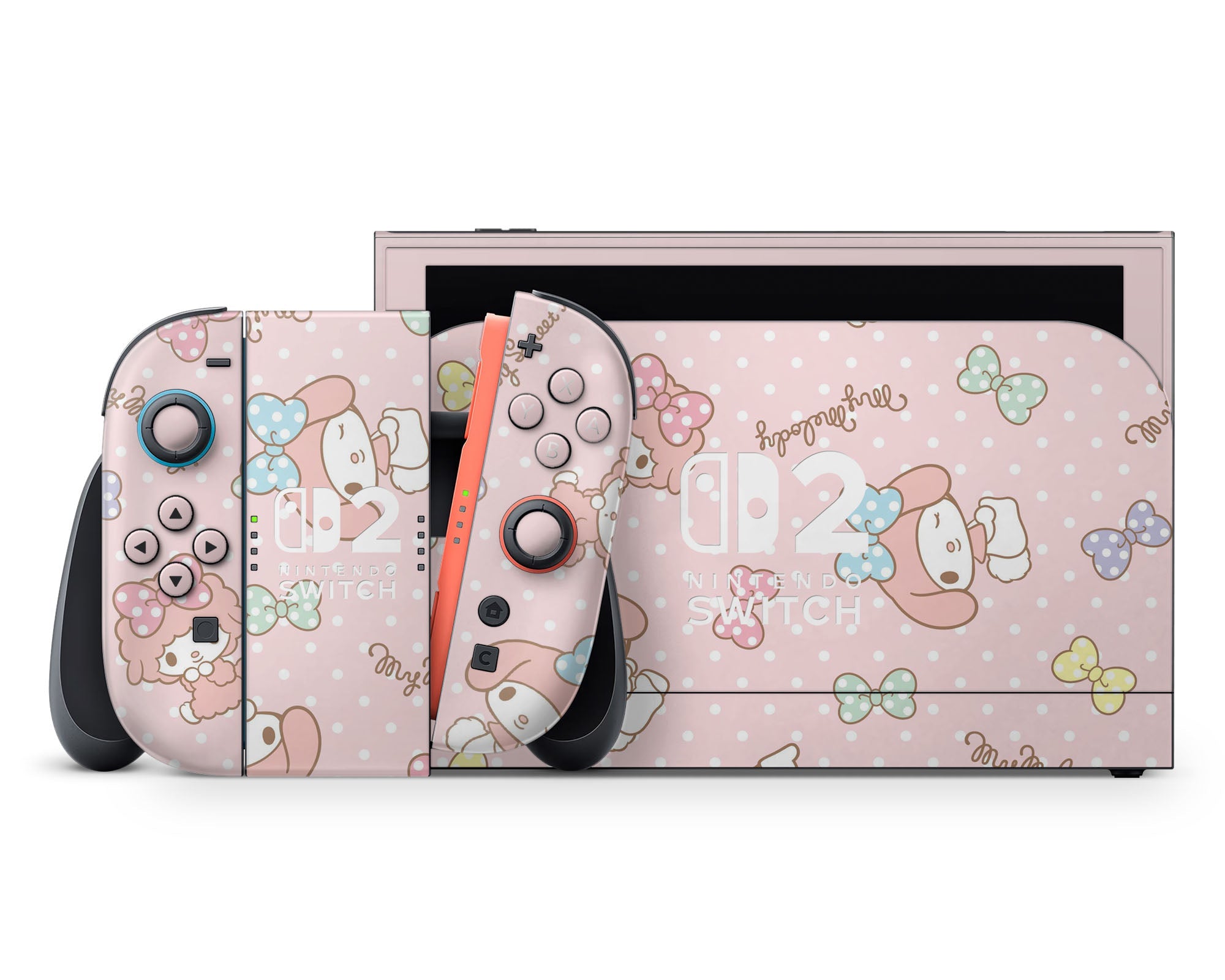 Nintendo Switch Miyuki My Melody Pink Nintendo Switch 2 Skin – Lux Skins Official