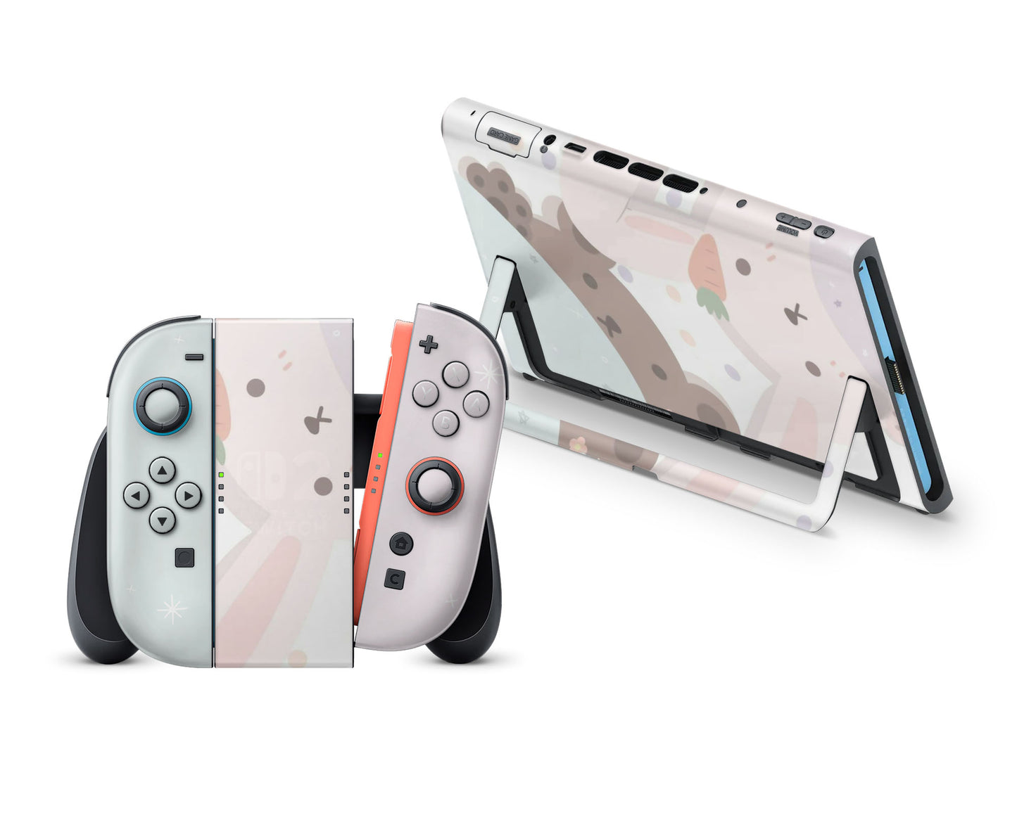 Bunny Rabbit Meets Bear Nintendo Switch 2 Skin