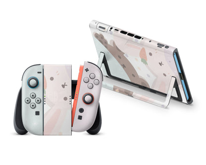 Bunny Rabbit Meets Bear Nintendo Switch 2 Skin