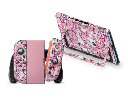 Pokemon Pink Pattern Nintendo Switch 2 Skin