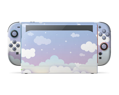 Lux Skins Nintendo Switch 2 Sweet Purple Lunar Clouds Classic no logo Skins - Art Clouds Skin