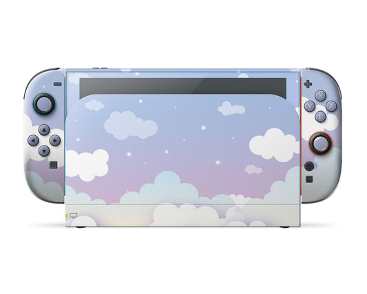 Lux Skins Nintendo Switch 2 Sweet Purple Lunar Clouds Classic no logo Skins - Art Clouds Skin