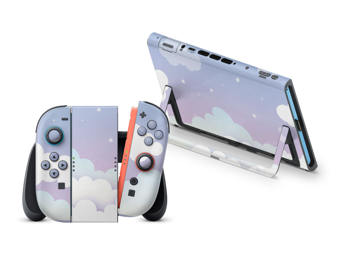 Sweet Purple Lunar Clouds Nintendo Switch 2 Skin