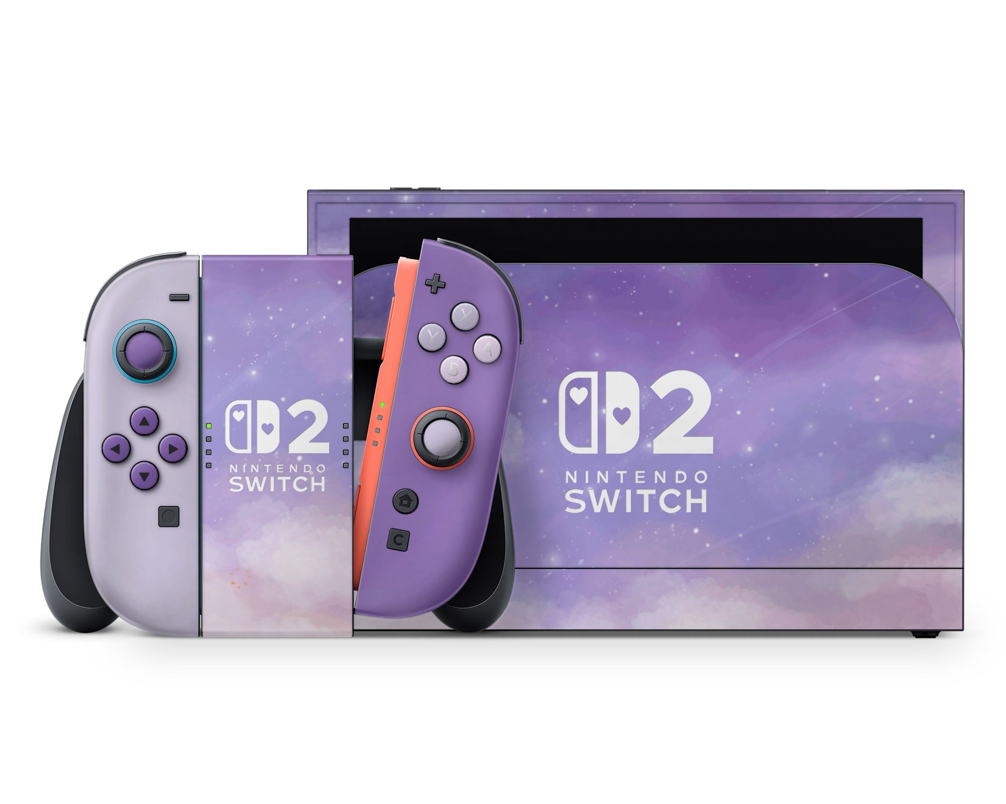 Nintendo Switch - MiST Misty Lavender Clouds Nintendo Switch 2 Skin – Lux Skins