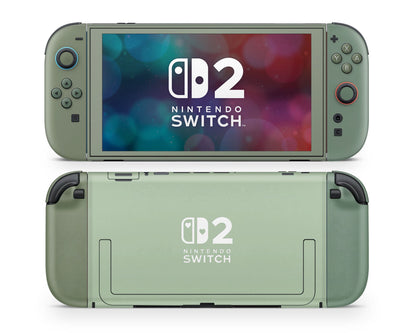 Lux Skins Nintendo Switch 2 Garden of Eden Hearts logo Skins - Solid Colours Colour Blocking Skin
