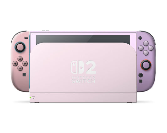 Lux Skins Nintendo Switch 2 A Girly Affair Colorwave Hearts logo Skins - Solid Colours Colour Blocking Skin