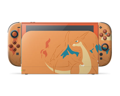 Pokemon Charizard Minimalist Nintendo Switch 2 Skin