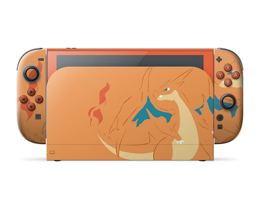 Pokemon Charizard Minimalist Nintendo Switch 2 Skin