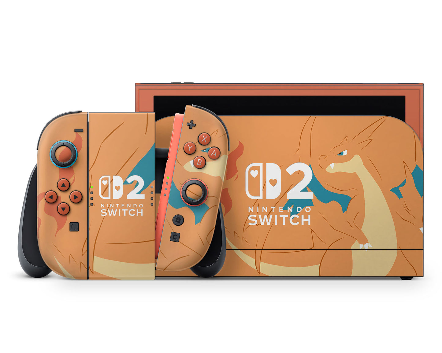 Pokemon Charizard Minimalist Nintendo Switch 2 Skin