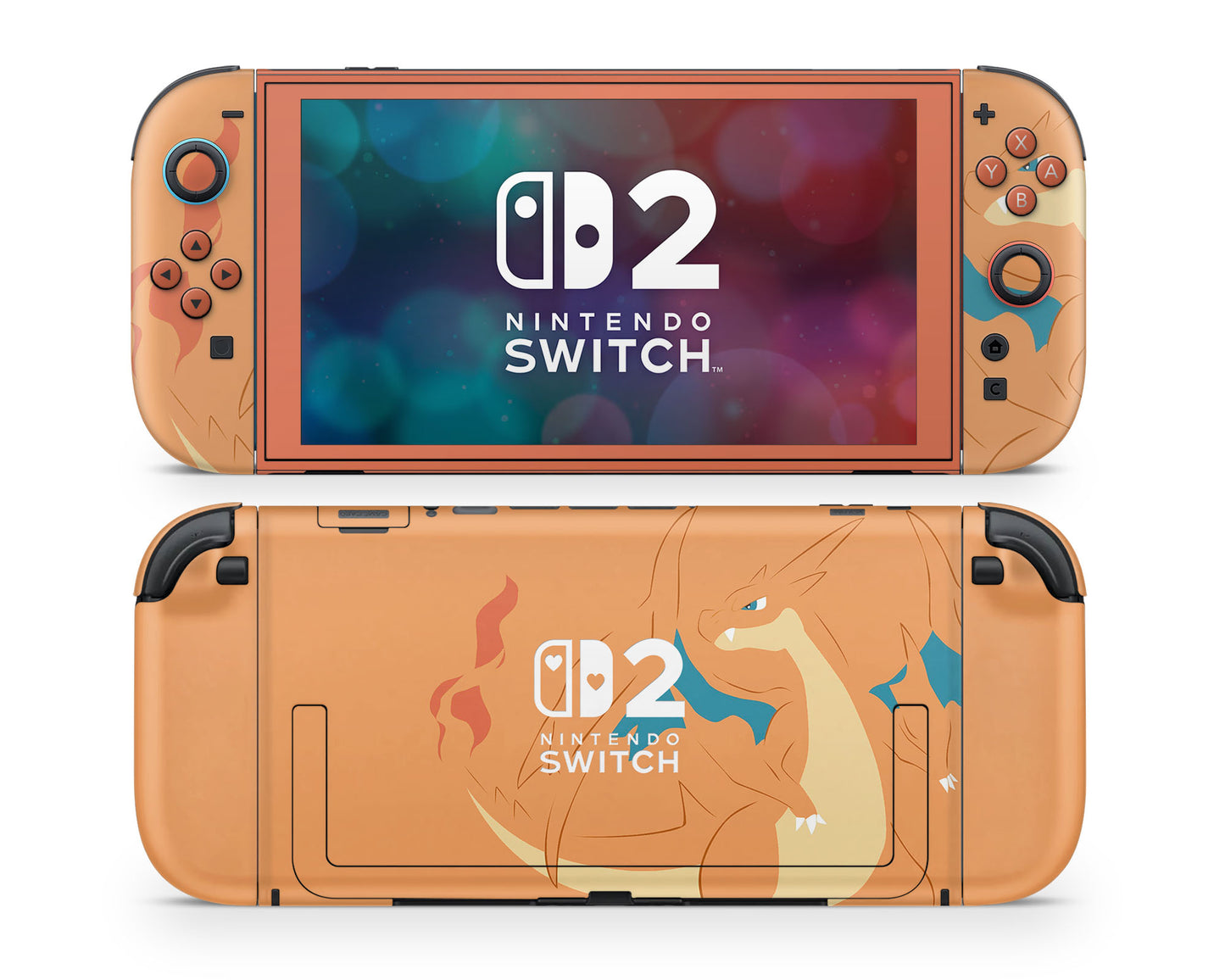 Pokemon Charizard Minimalist Nintendo Switch 2 Skin