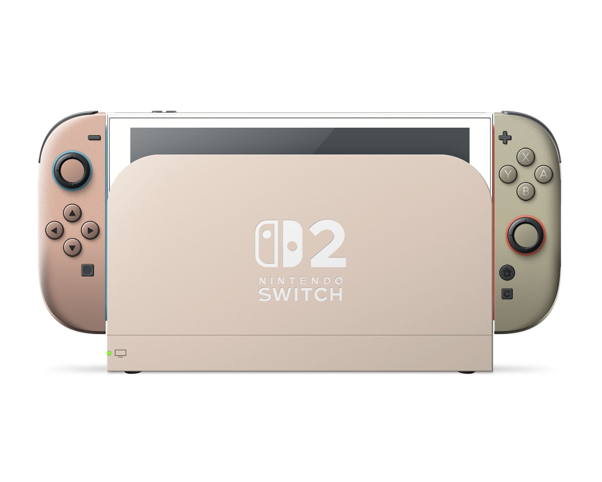 Lux Skins Nintendo Switch 2 Soft Parisian Garden Nintendo logo Skins - Solid Colours Colour Blocking Skin