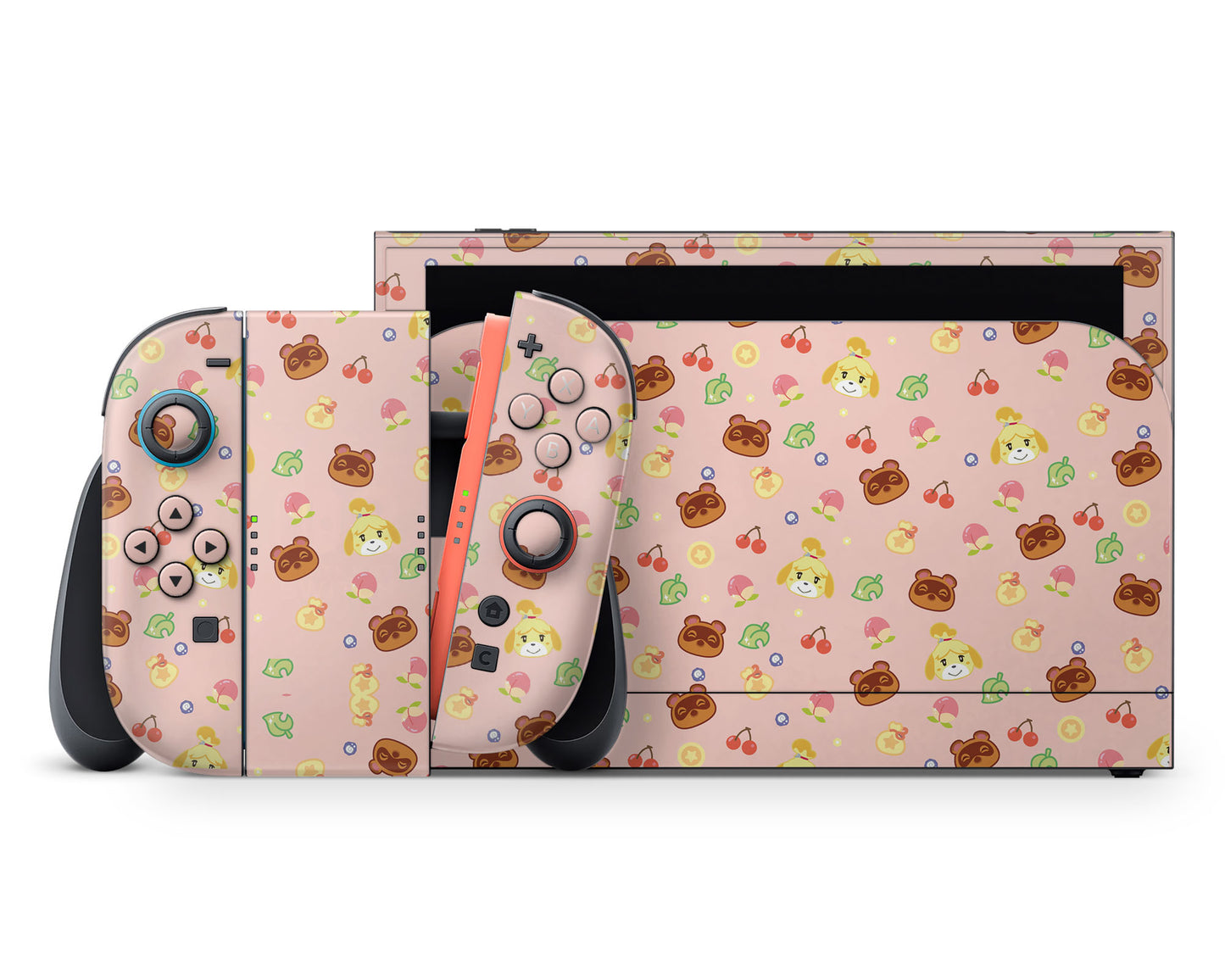 Cute Animal Crossing Pattern Nintendo Switch 2 Skin