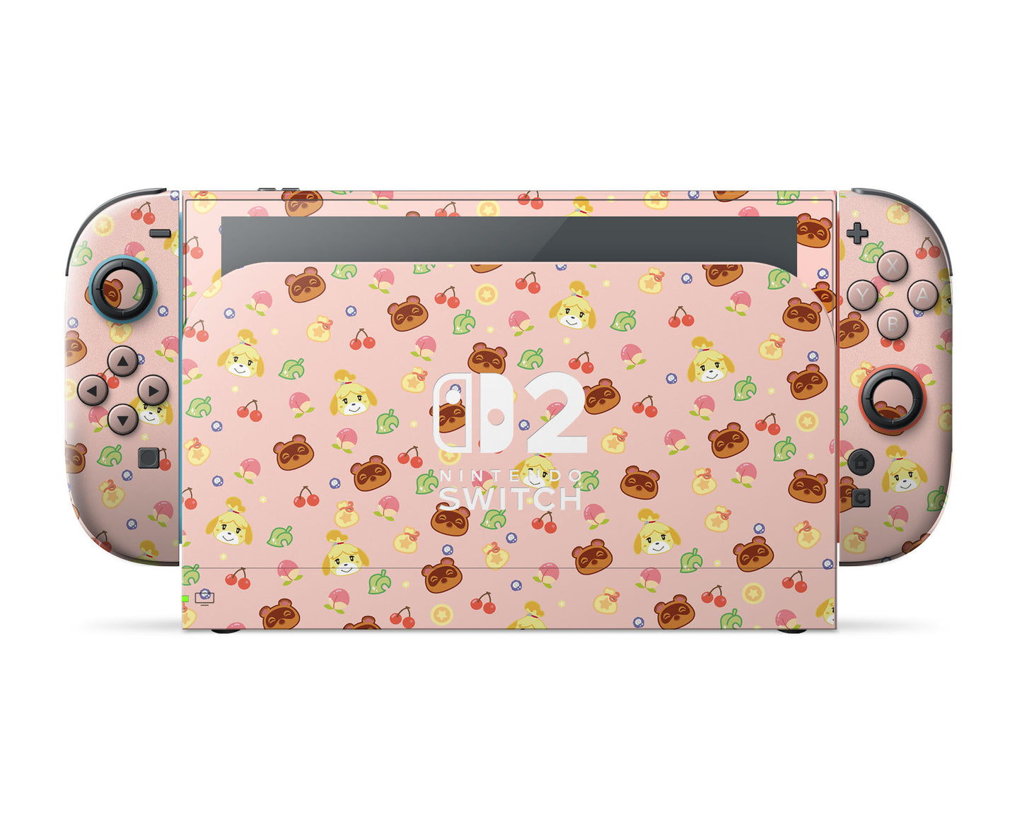 Cute Animal Crossing Pattern Nintendo Switch 2 Skin