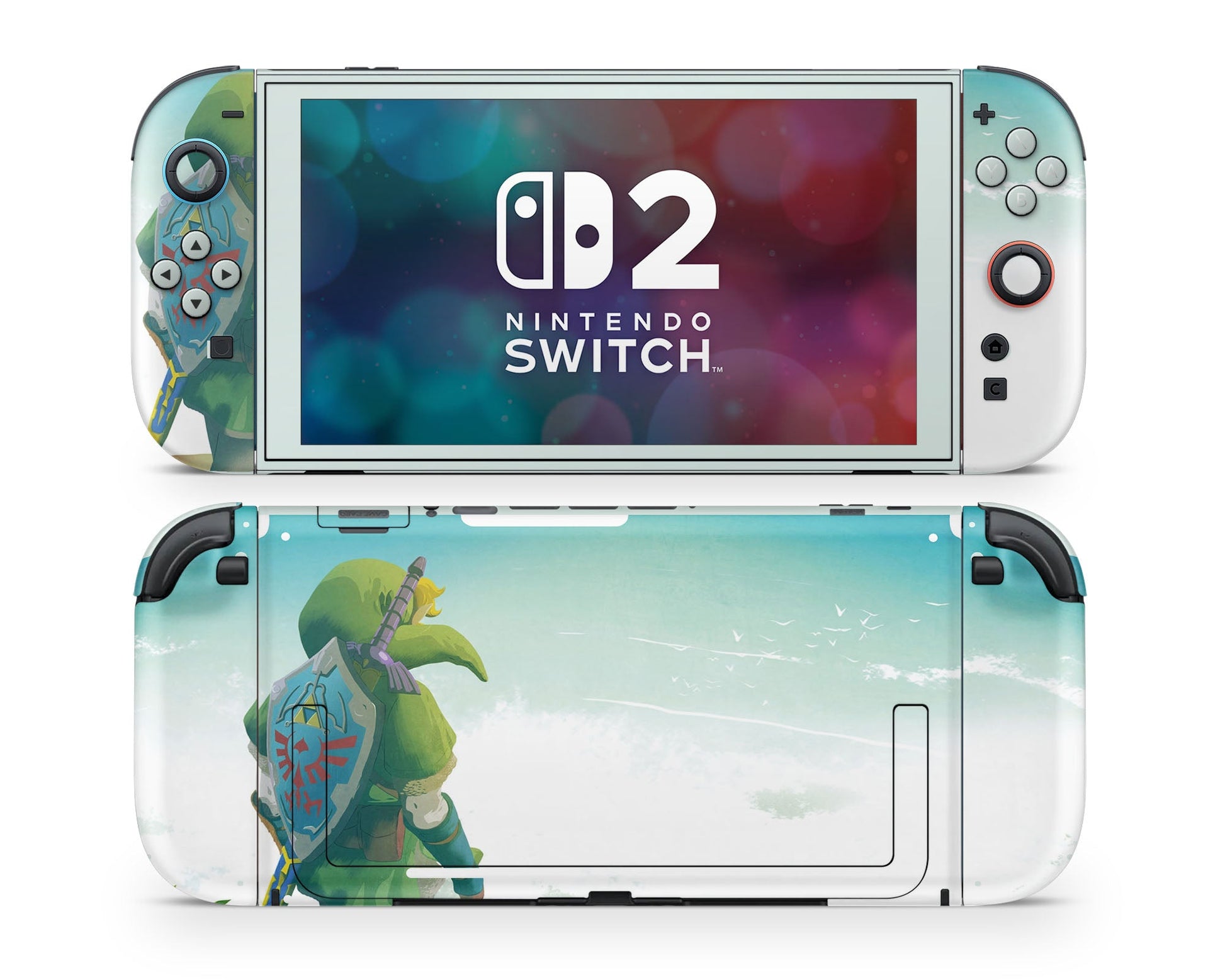 Lux Skins Nintendo Switch 2 Legend of Zelda Minimalist Joycons Only Skins - Pop culture Zelda Skin
