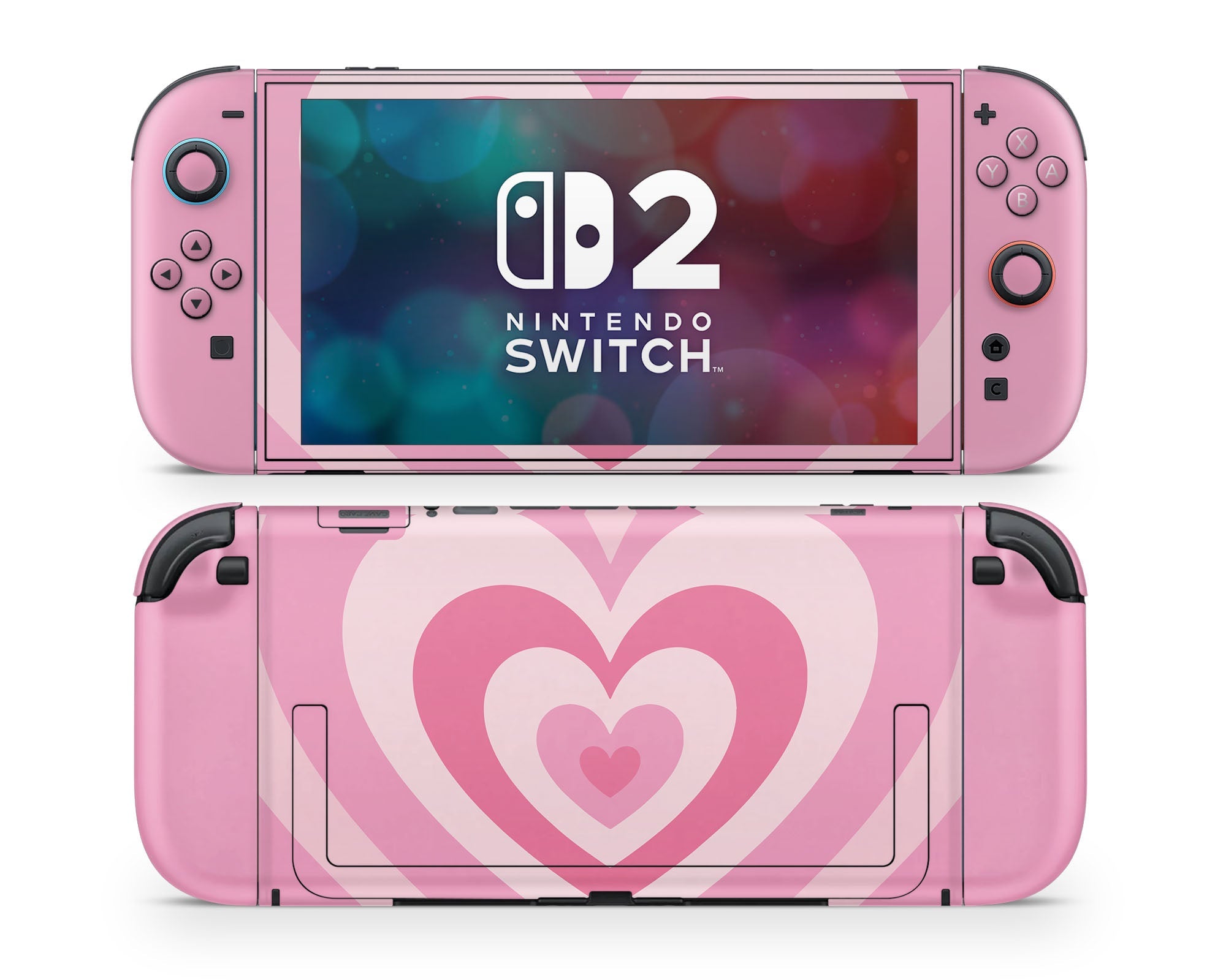 Nintendo Switch Nintendo Switch right pink Nintendo Switch Skin Retro Pastel Pink, Baby Pink and Teal