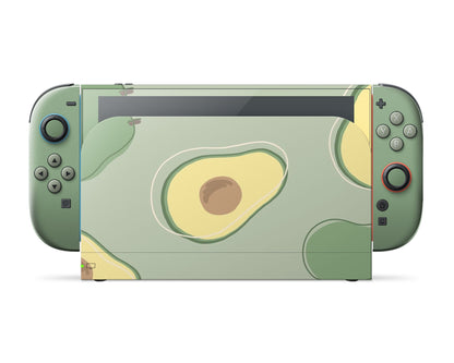 Lux Skins Nintendo Switch 2 Avocado Time Full Set Skins - Art Cute Skin
