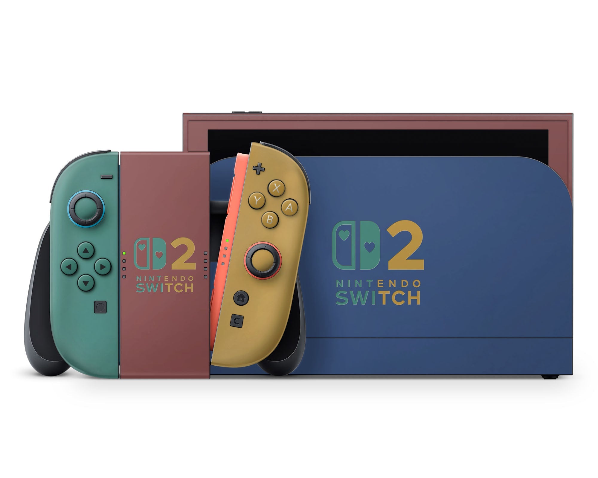 Retro Fearless Color Blocking Nintendo Switch 2 Skin – Lux