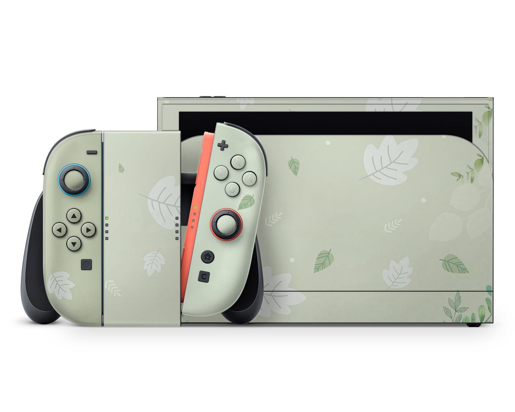 Matcha Leaves Nintendo Switch 2 Skin – Lux Skins Official