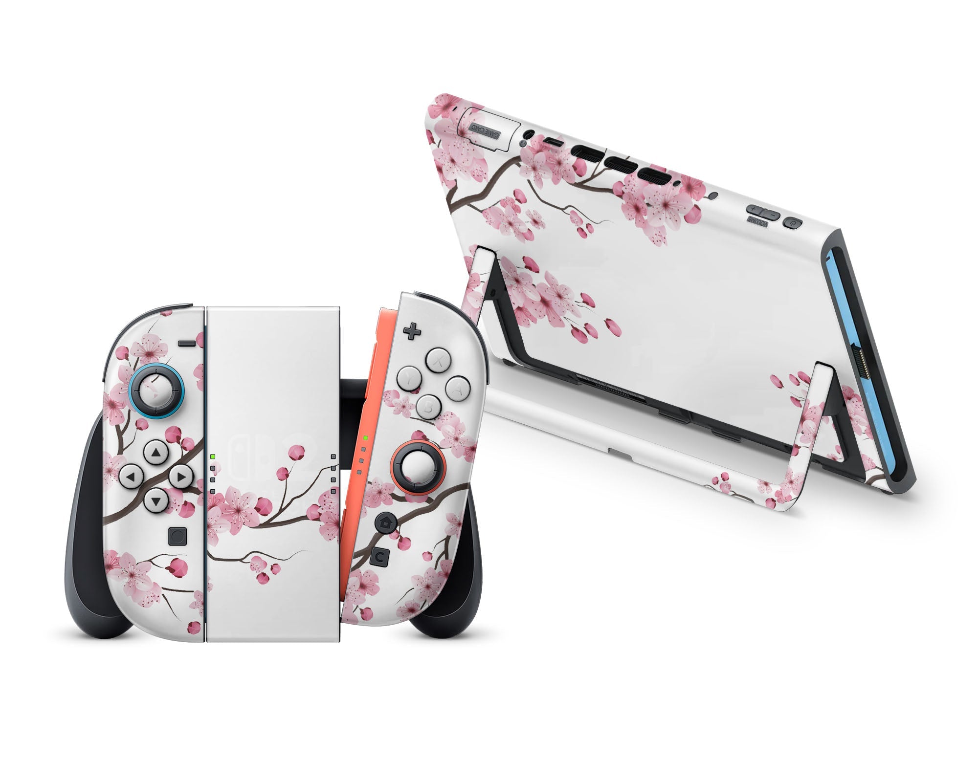 White Cherry Blossom Nintendo Switch 2 Skin – Lux Skins Official