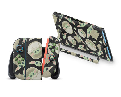 Dark Baby Yoda Pattern Nintendo Switch 2 Skin