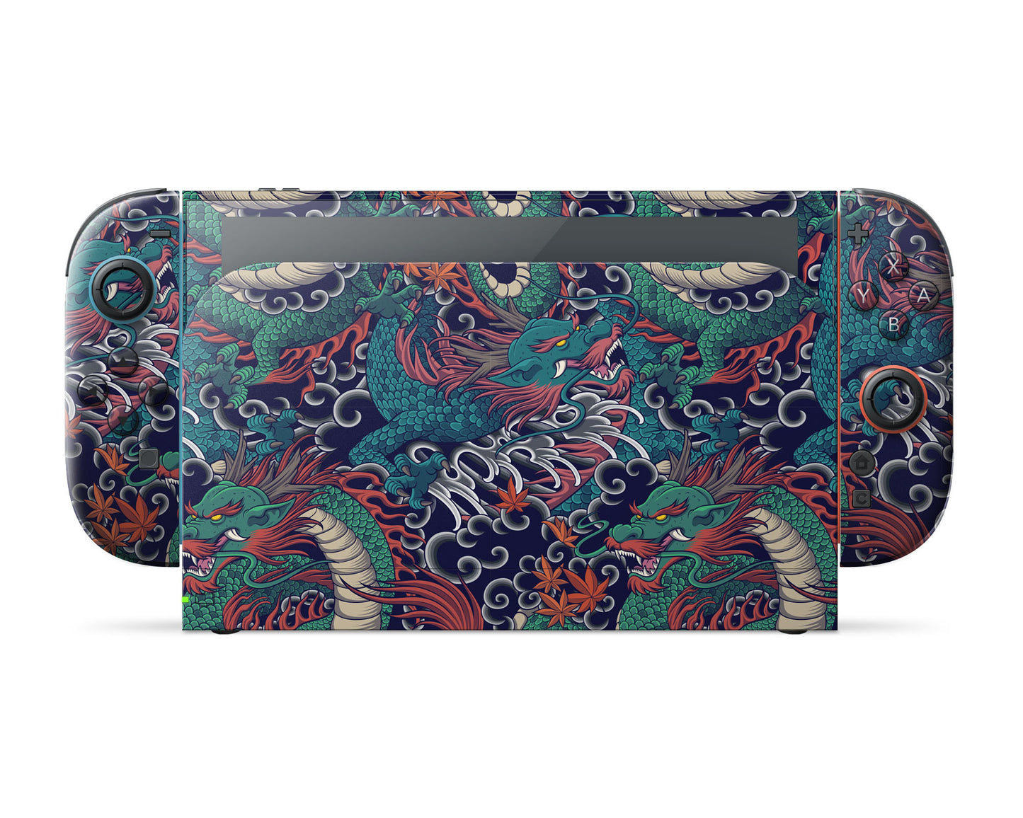 Lux Skins Nintendo Switch 2 Dragon Time Pattern Full Set Skins - Art Artwork Skin