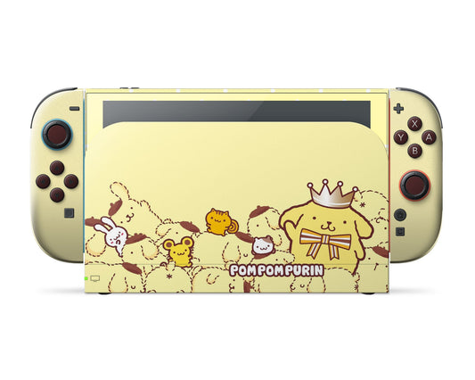 Lux Skins Nintendo Switch 2 Pompompurin Yellow Full Set Skins - Pop culture Sanrio Skin