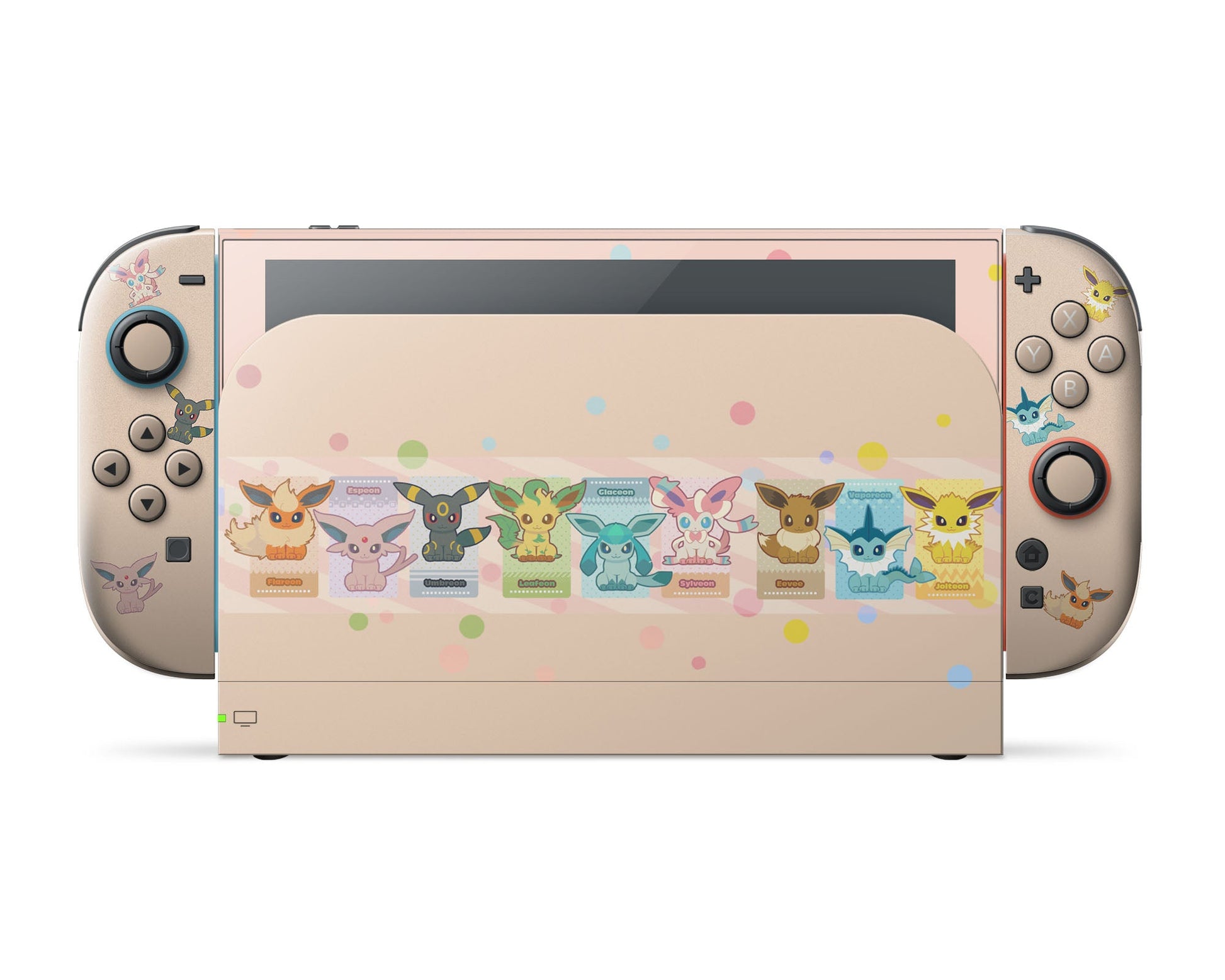 Lux Skins Nintendo Switch 2 Pokemon Cute Eevee Evolution Full Set Skins - Pop culture Pokemon Skin