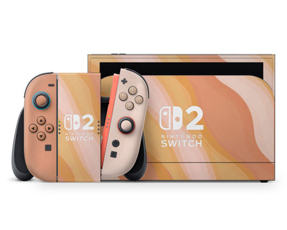 Lux Skins Nintendo Switch 2 Sunset in Santorini Nintendo logo Skins - Pattern Abstract Skin