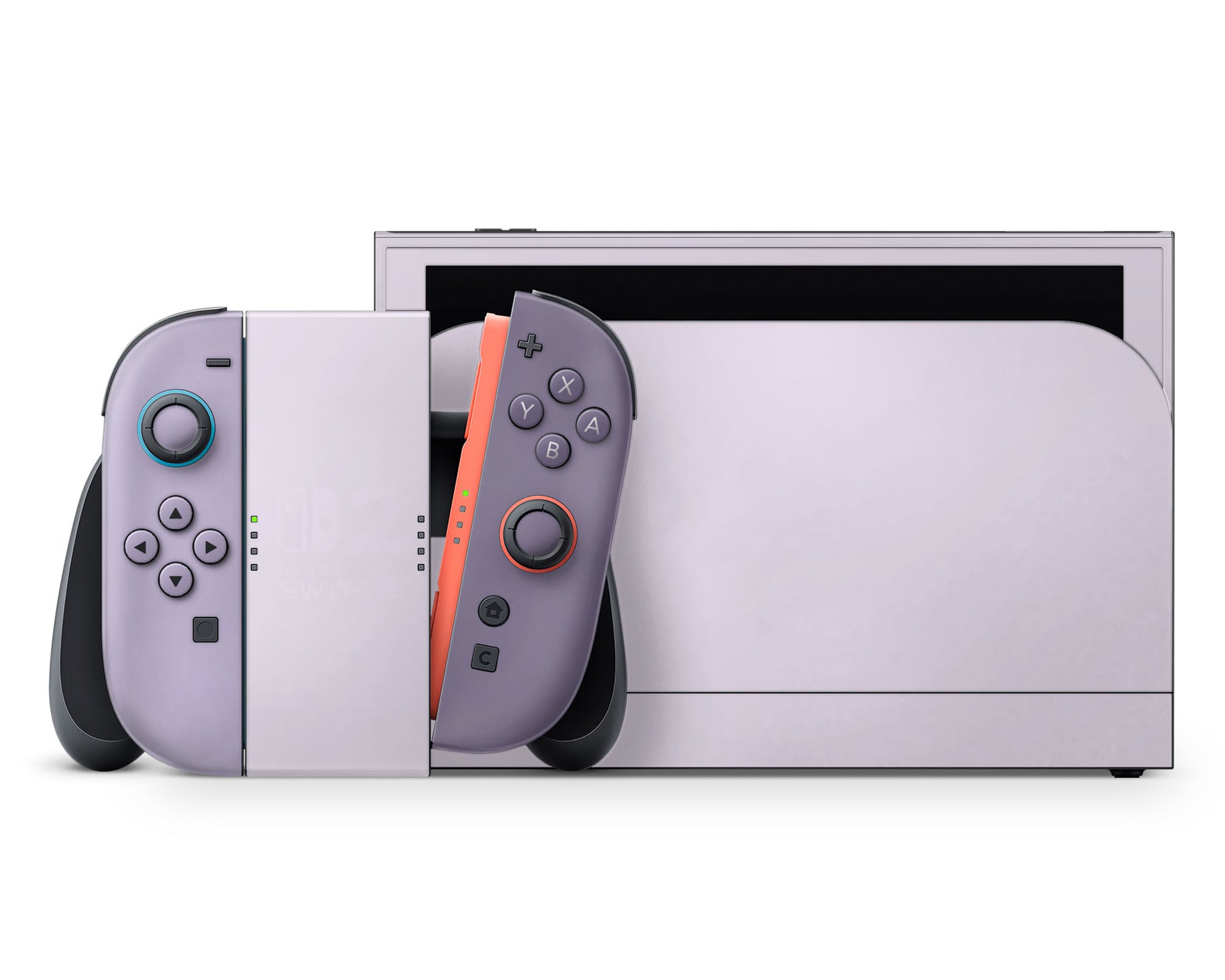Lux Skins Nintendo Switch 2 Purple Dream Classic no logo Skins - Solid Colours Colour Blocking Skin