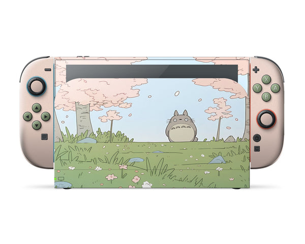 Totoro Pretty Pink Fields Nintendo Switch 2 Skin – Lux Skins Official