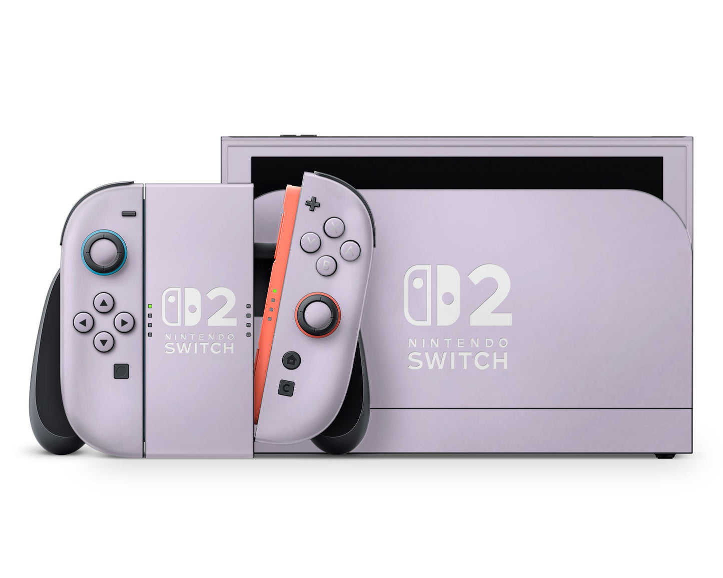 Lux Skins Nintendo Switch 2 Lilac Nintendo logo Skins -   Skin