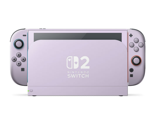 Lux Skins Nintendo Switch 2 Lilac Hearts logo Skins -   Skin