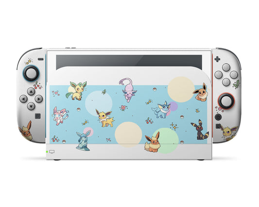 Lux Skins Nintendo Switch 2 Everspark Eeveelution Full Set Skins - Pop culture Pokemon Skin
