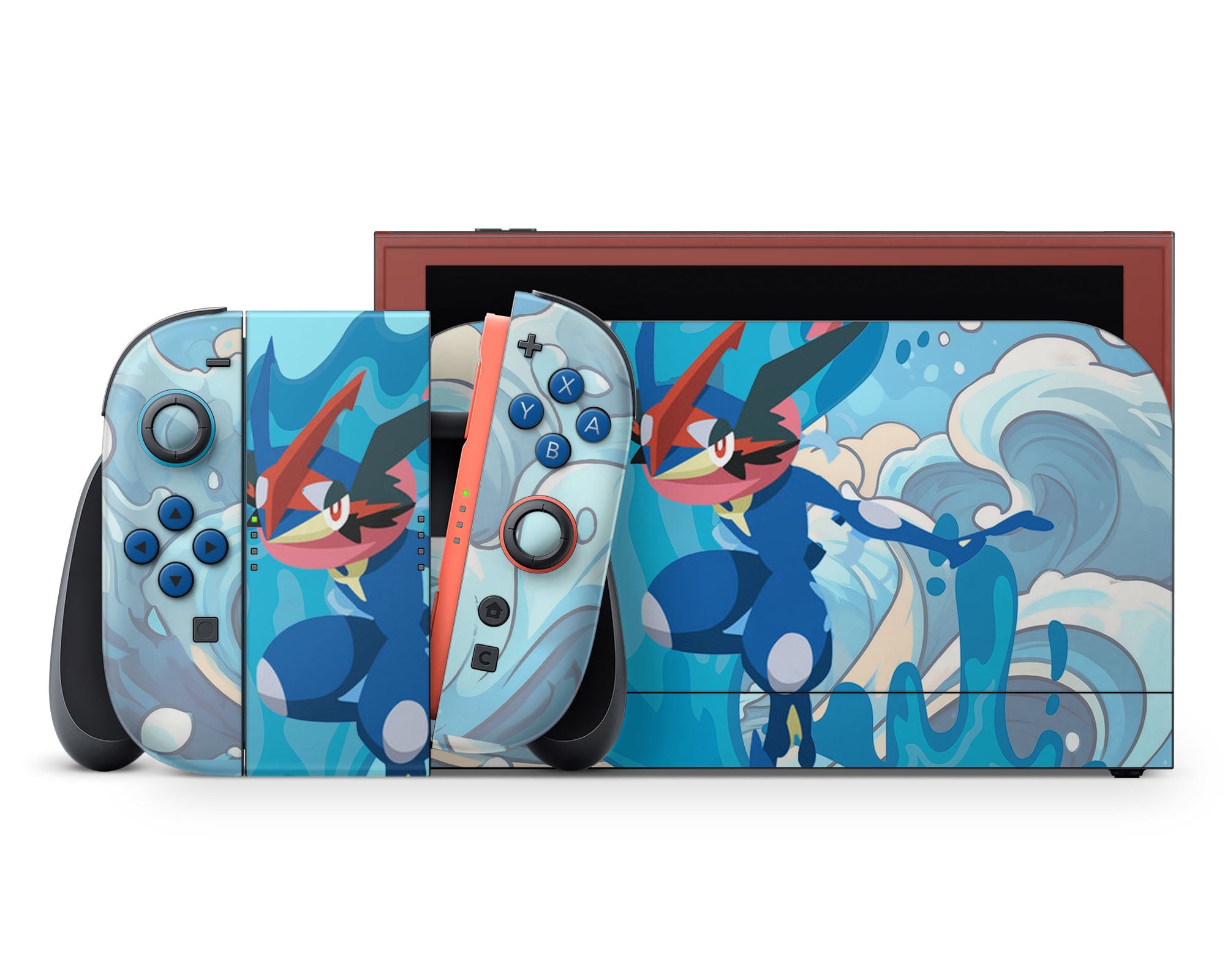 Pokemon Greninja Nintendo Switch 2 Skin – Lux Skins Official