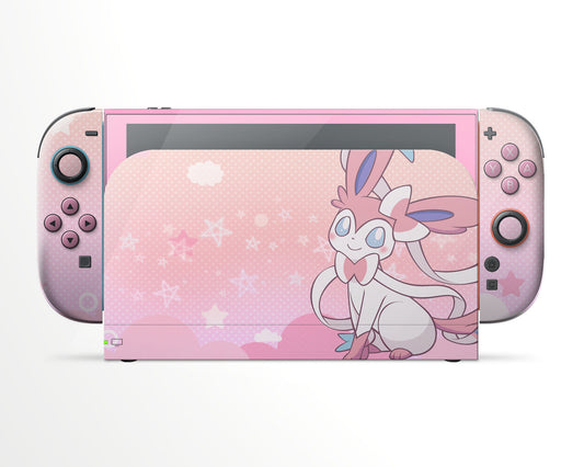 Lux Skins Nintendo Switch 2 Fairy Sylveon Full Set Skins - Pop culture Pika Skin