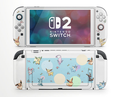 Lux Skins Nintendo Switch 2 Eeveelution Pattern Joycons Only Skins - Pop culture Pika Skin