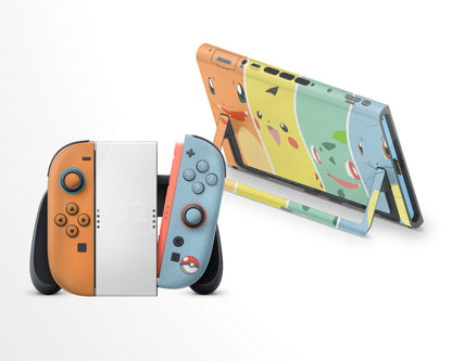 Kanto Starter Trio Nintendo Switch 2 Skin