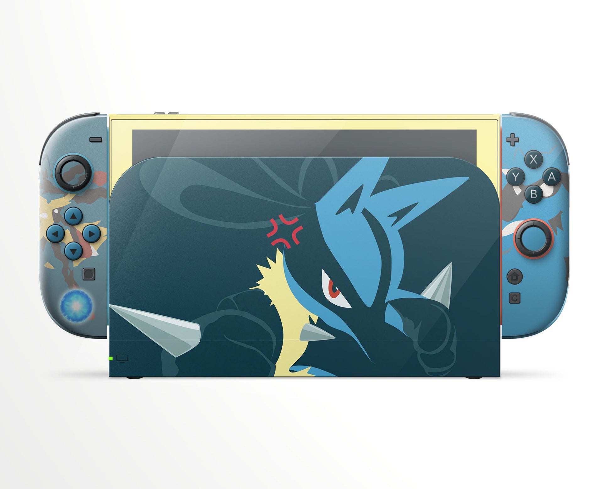 Lux Skins Nintendo Switch 2 Aura Lucario Full Set Skins - Pop culture Pika Skin
