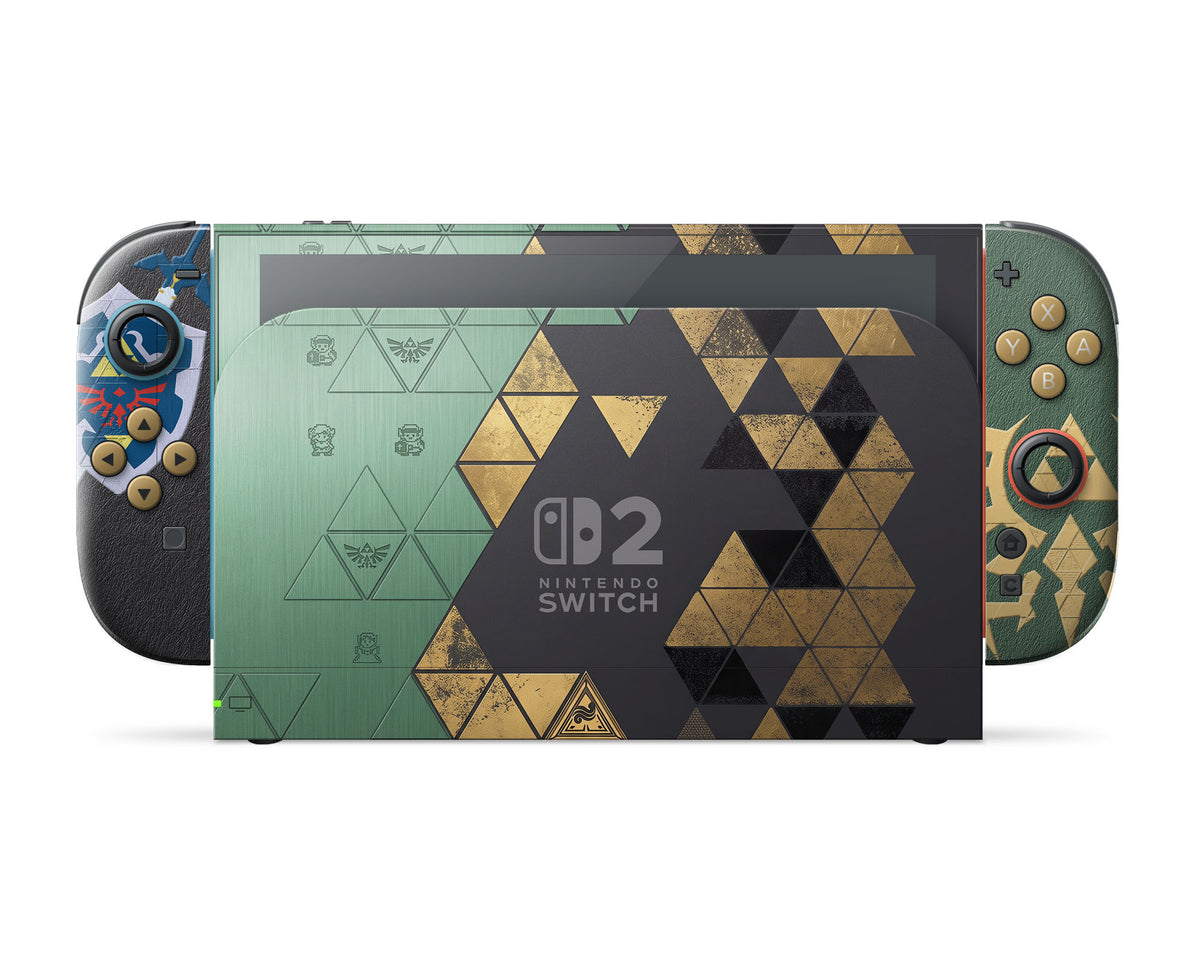 Lux Skins Nintendo Switch 2 Legend of Zelda Full Set Skins - Pop culture Zelda Skin