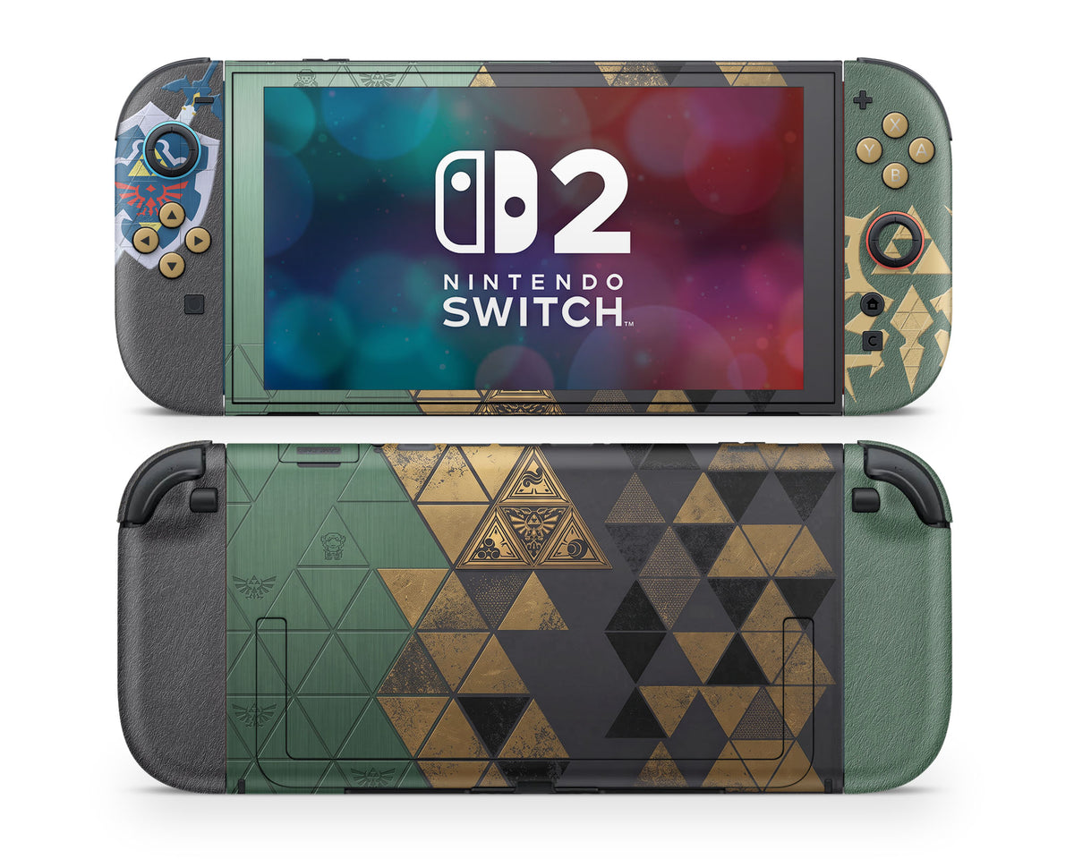 Lux Skins Nintendo Switch 2 Legend of Zelda Joycons Only Skins - Pop culture Zelda Skin