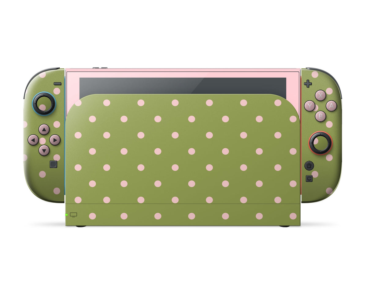 Strawberry Matcha Spots Nintendo Switch 2 Skin