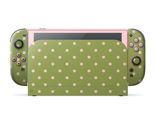 Strawberry Matcha Spots Nintendo Switch 2 Skin